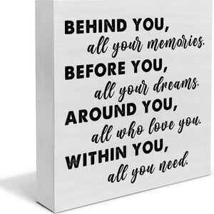 Graduation Quote Wood Box Sign